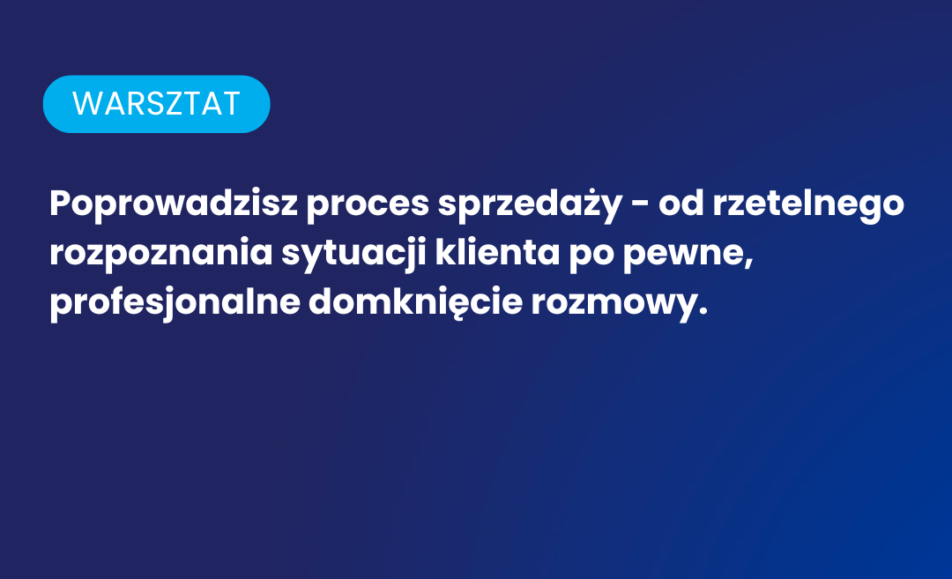 Sandler Foundations dla branży MICE | 15-16.01.2026 | Warszawa
