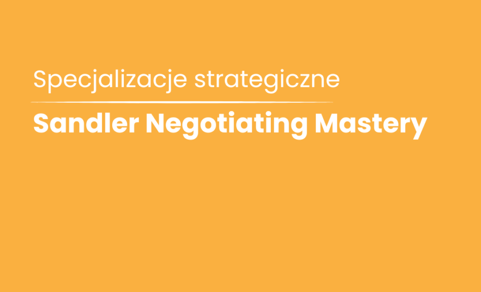 Sandler Negotiating Mastery